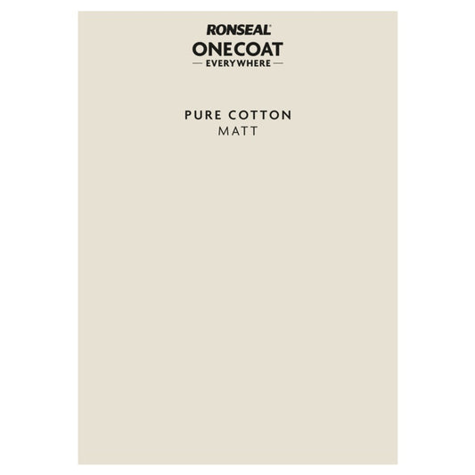 Ronseal Peel&amp;Stick One Coat Everywhere Puro algodón