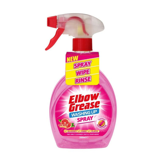 Elbow Grease Pink Washing Up Liquid Spray