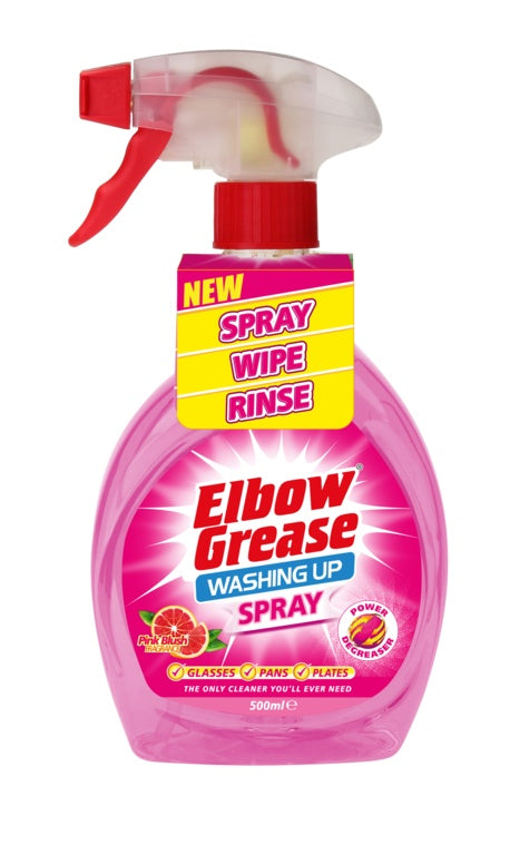 Spray liquide vaisselle rose Elbow Grease