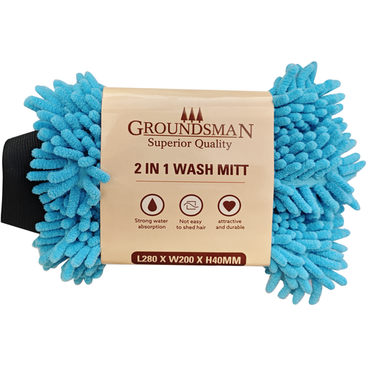 Groundsman 2 In 1 Microfibre Wash Mitt