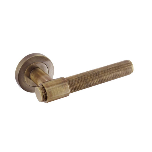 SMITHS Knurled Loop Lever On Rose A/Bronz