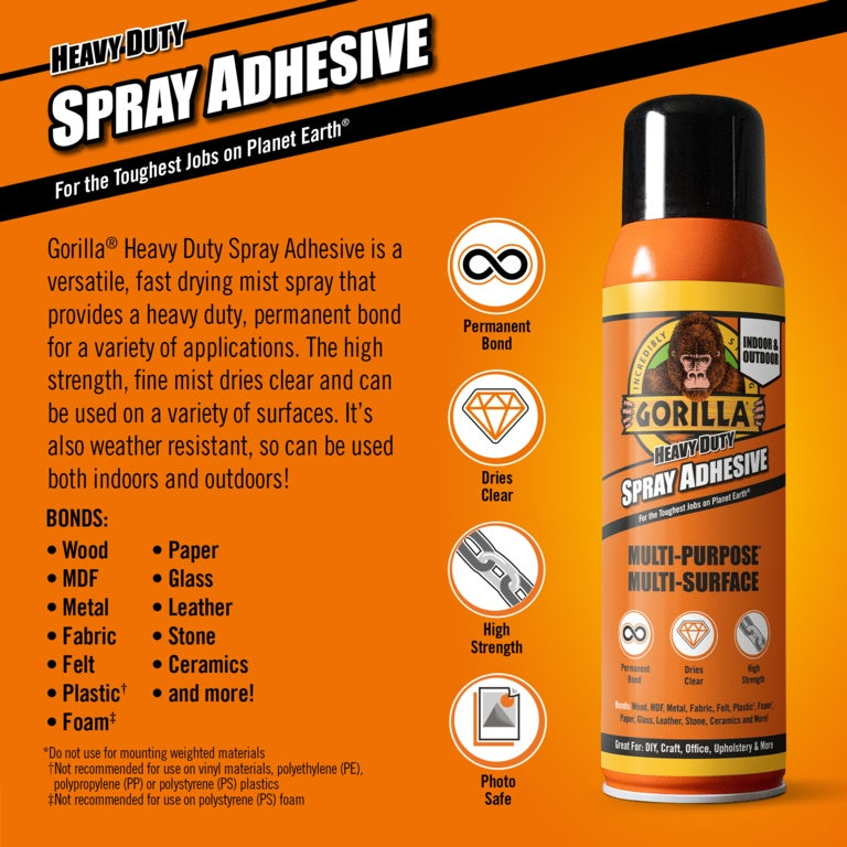 Gorilla Heavy Duty Spray Adhesive