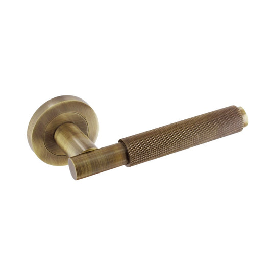 SMITHS Knurled Lever On Rose A/Bronze