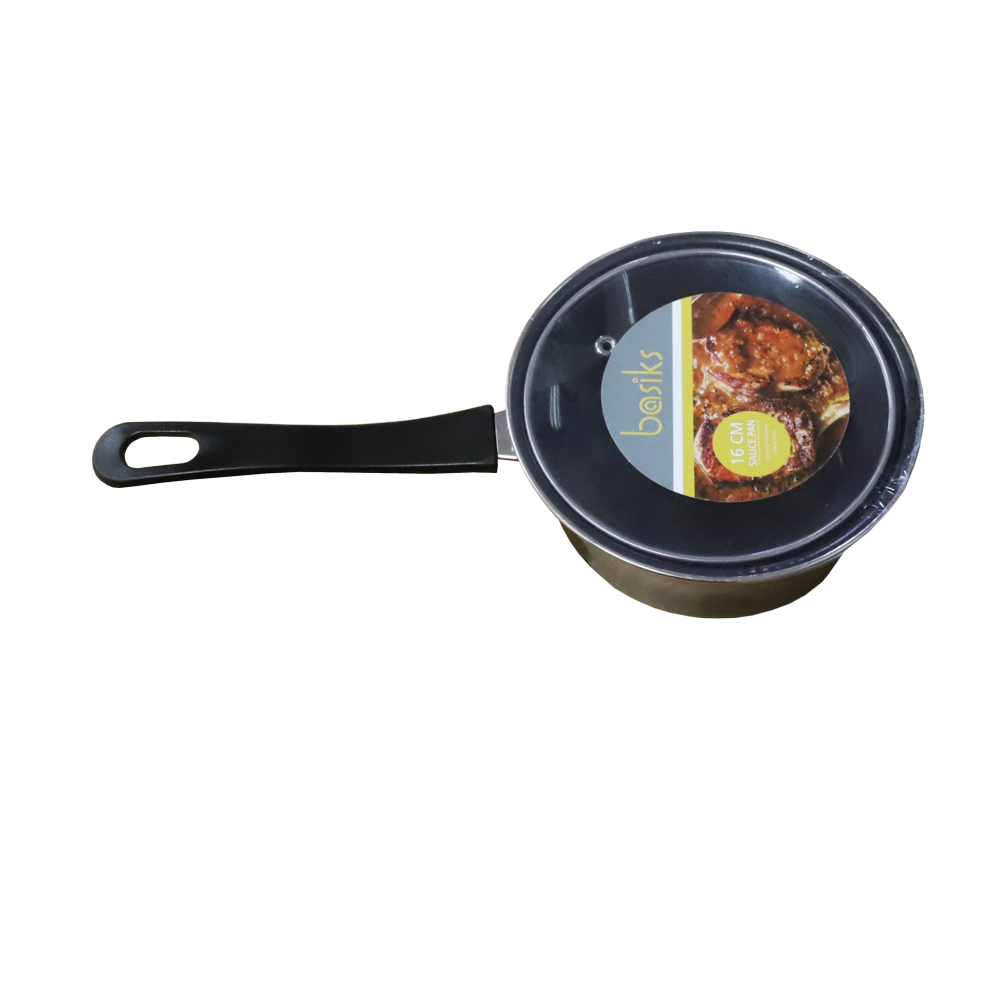 Basiks Carbon Steel Saucepan And Lid