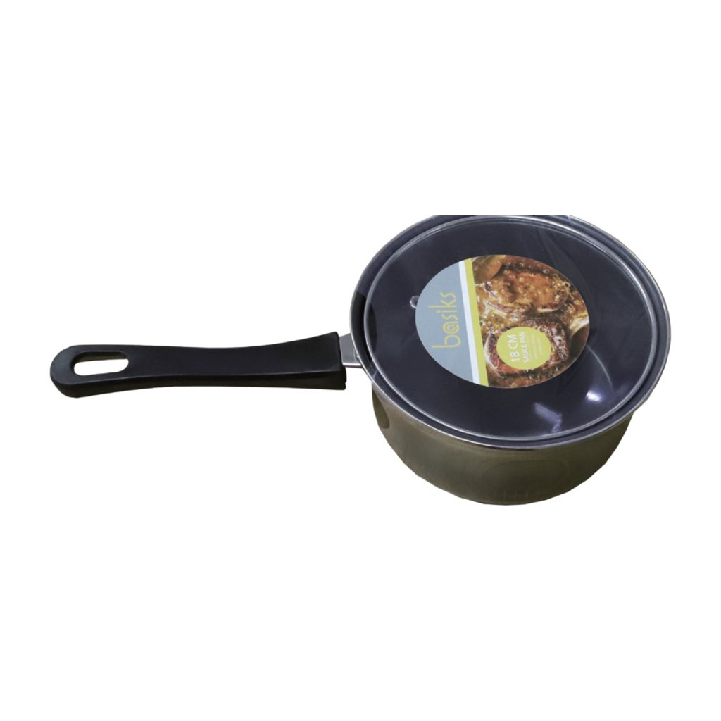 Basiks Carbon Steel Saucepan And Lid