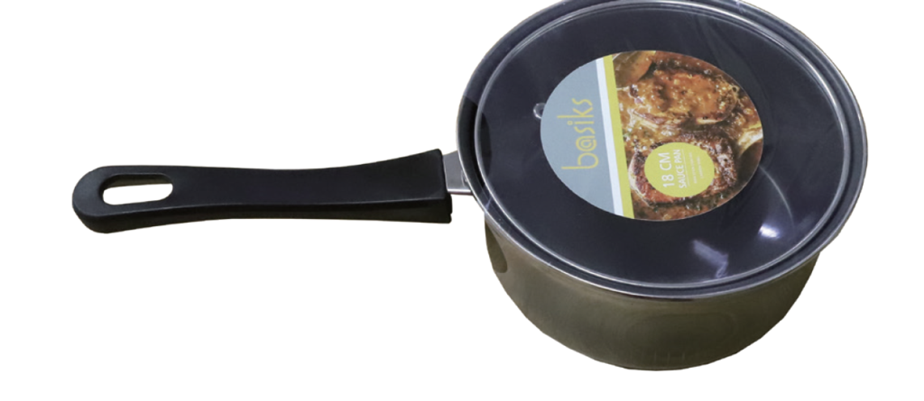 Basiks Carbon Steel Saucepan And Lid