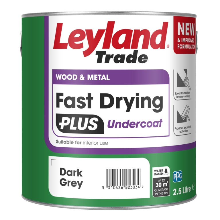 Leyland Trade Fast Drying Plus Undercoat Grey