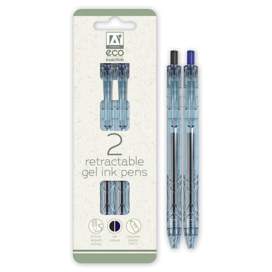 Ig Design Eco Essentials 2 stylos à encre gel rétractables