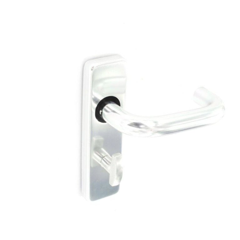 Securit Aluminium Bathroom Handles Polished (Pair)