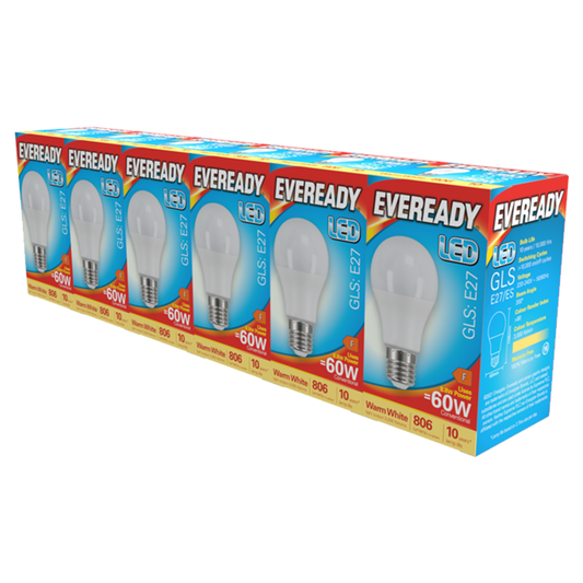 Eveready LED GLS ES E27 Pack 6