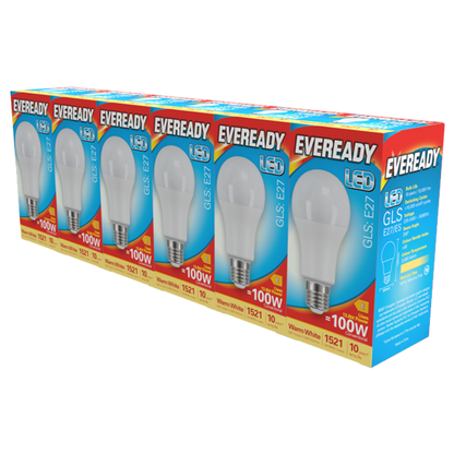 Eveready LED GLS ES E27 Pack 6