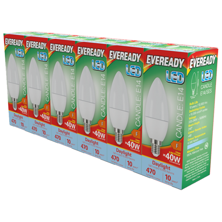 Eveready LED SES Candle E14 Pack 6