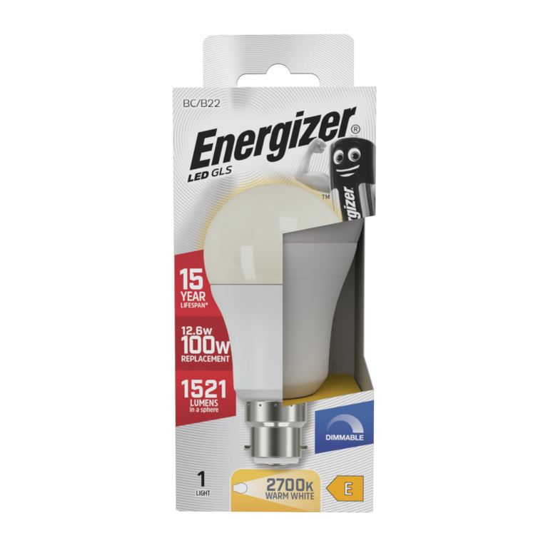 Energizer LED GLS B22 Dimmable 12.6w