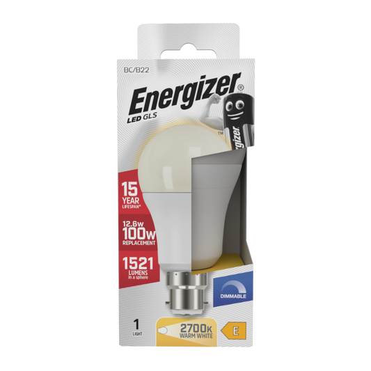 Energizer LED GLS B22 Dimmable 12.6w