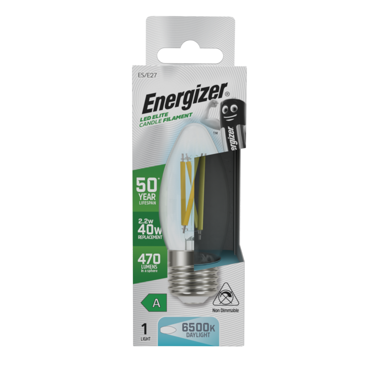 Energizer E27 A Rated Candle 6500k