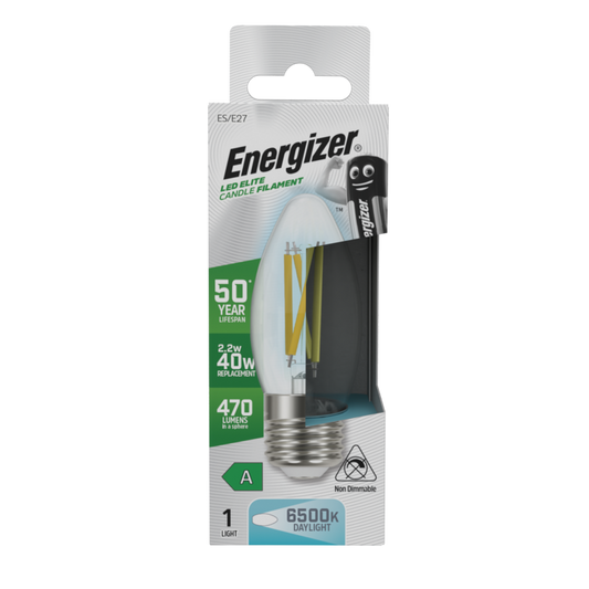 Bougie Energizer E27 A classée 6500k