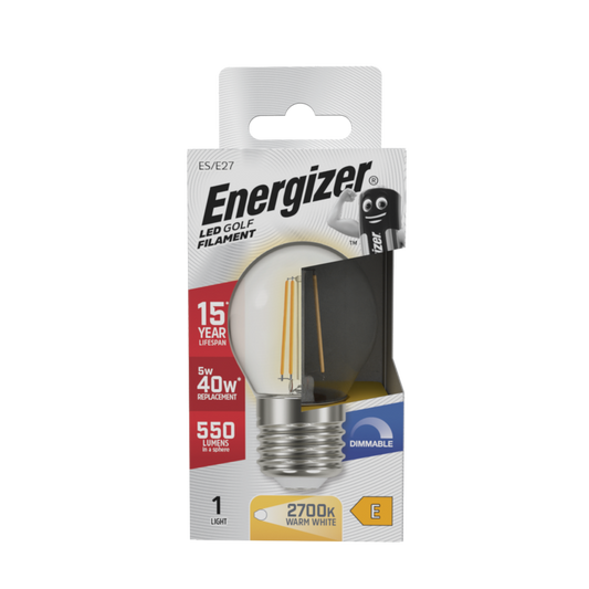 Energizer Filamento LED Golf E27 Regulable 5w