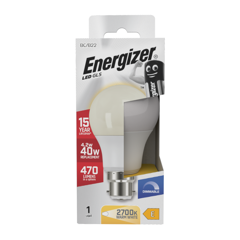 Energizer LED GLS B22 2700k à intensité variable