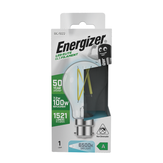 Energizer B22 A Rated GLS 6500k 7.2w