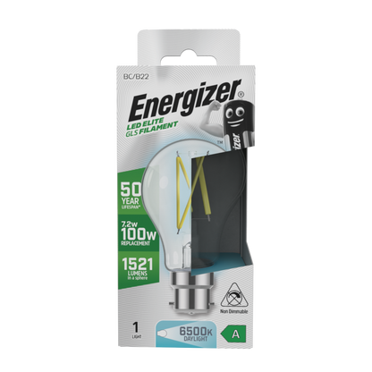 Energizer B22 A clasificado GLS 6500k 7.2w