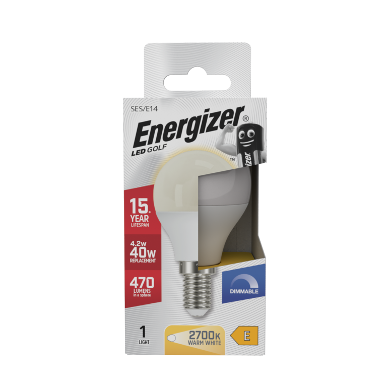 Energizer LED Golf 470lm Opal E14 Dimmable
