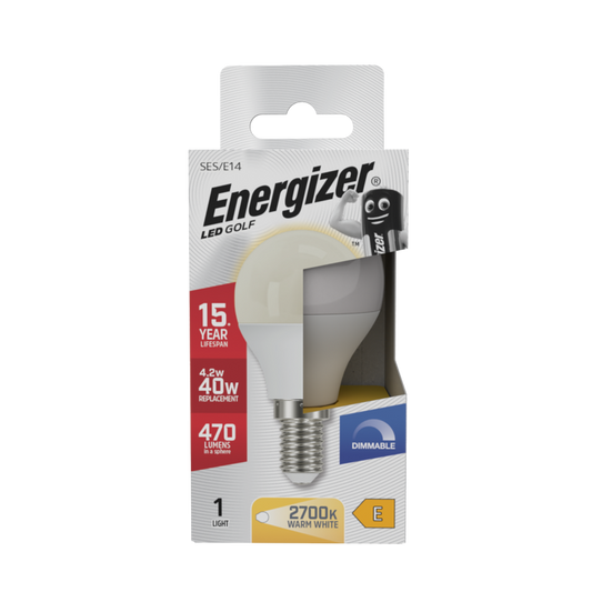 Energizer LED Golf 470lm Opal E14 Dimmable