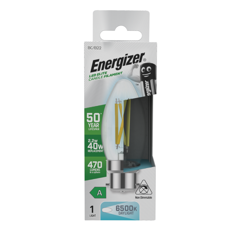 Energizer B22 A Rated Candle 2700k