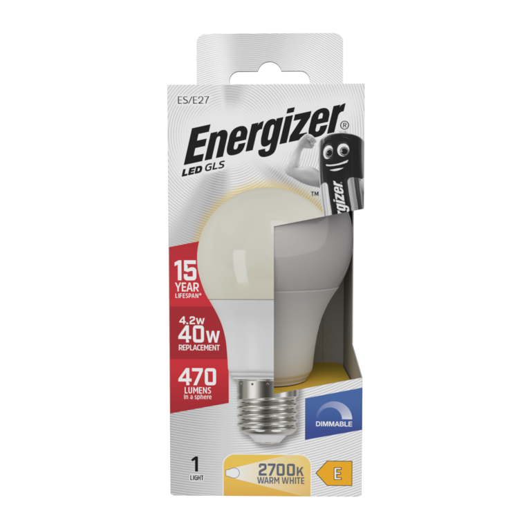 Energizer LED GLS E27 2700k Dimmable