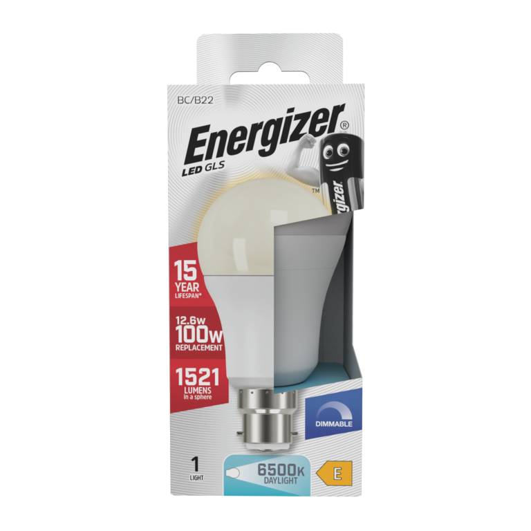 Energizer LED GLS B22 6500k Dimmable 12.6w