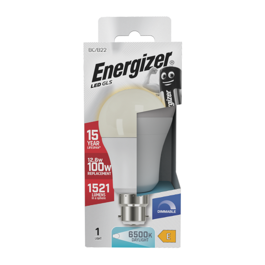 Energizer LED GLS B22 6500k Dimmable 12.6w