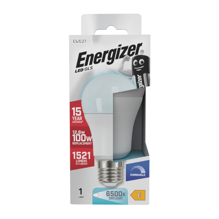 Energizador LED GLS E27 6500k Regulable 12,6w