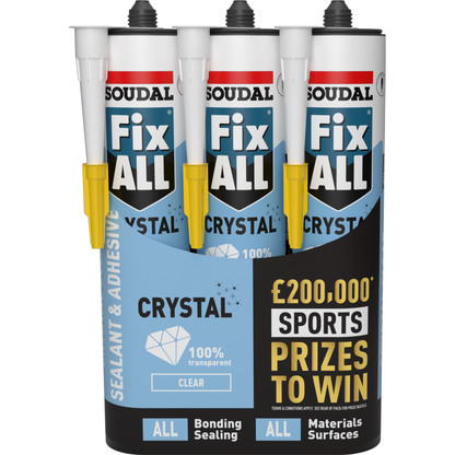Soudal Fix All Crystal Triple Pack
