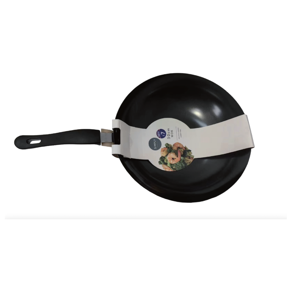 Basiks Carbon Steel Wok Frypan 30CM