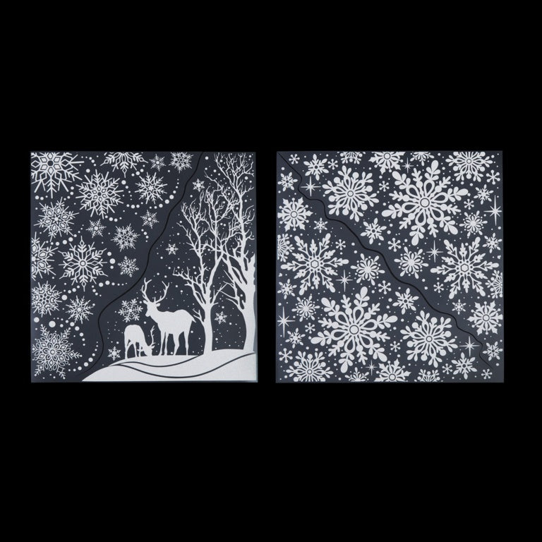 Premier White Snowflake Window Stickers