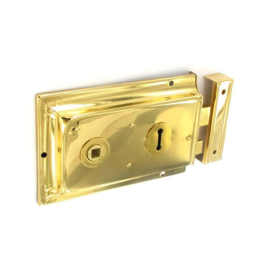 Securit Double Handed Rim Lock Brass