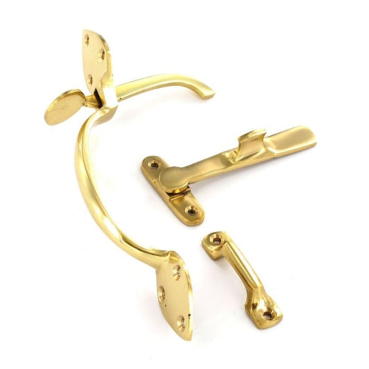 Securit Brass Suffolk Latch Set