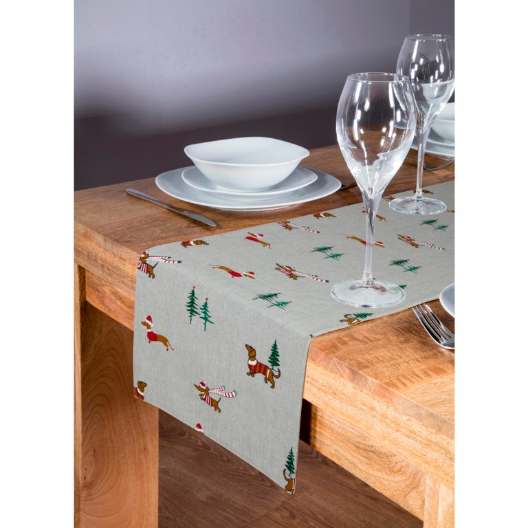 Premier Christmas Dog Table Runner