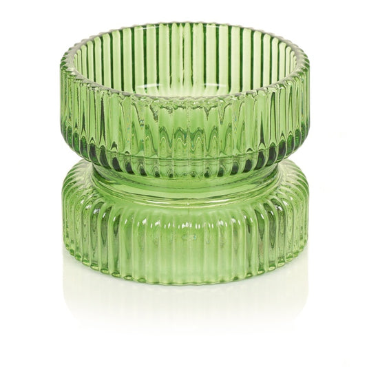 Premier Green Glass Tealight Holder