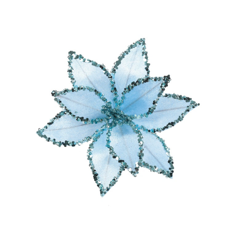 Premier Light Blue Bead Poinsettia