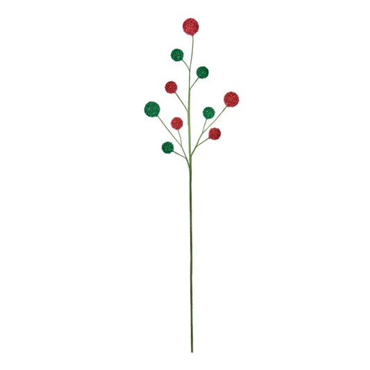 Premier Red Green Pom Pom Stem