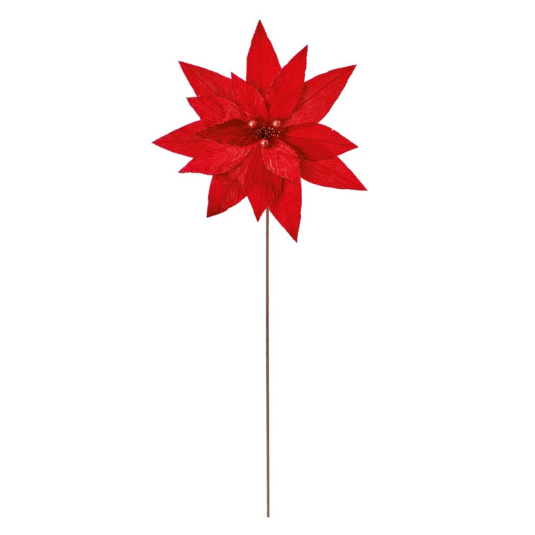 Premier Xl Red Poinsettia Flower On Stem