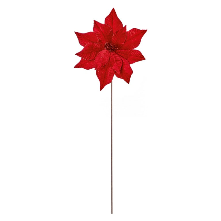 Premier Red Velvet Poinsettia Flower