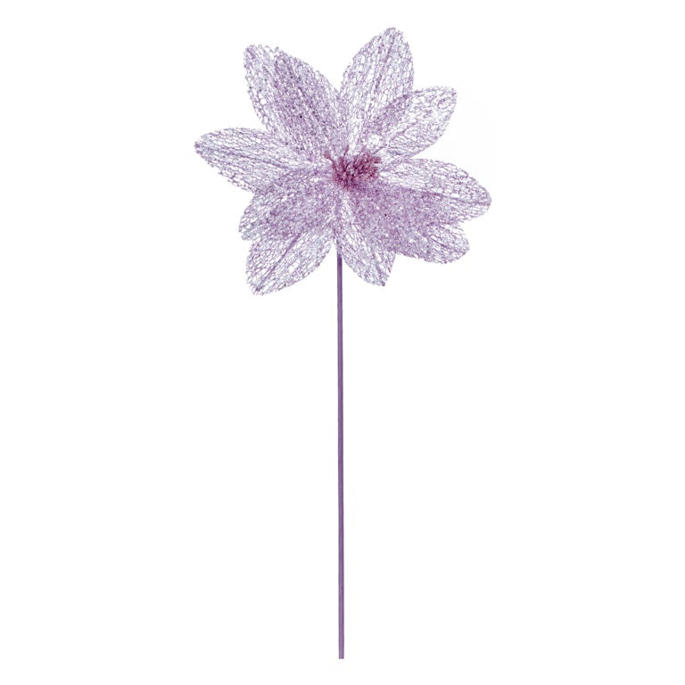 Premier Lilac Sparkle Poinsettia On Stem