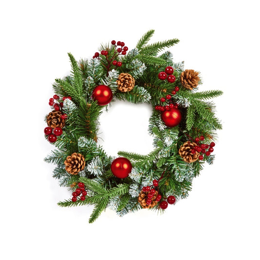 Premier Red Decorative Wreath