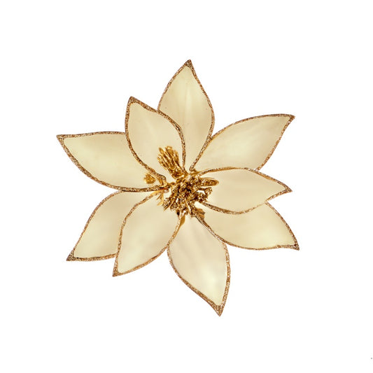 Premier Champagne Gold Metallic Poinsettia