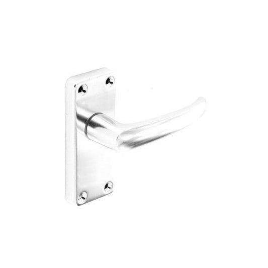 Securit Aluminium Latch Handles Bright (Pair)