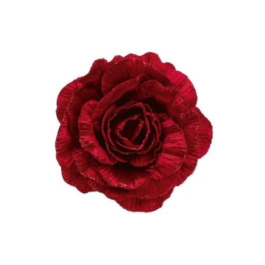 Premier Burgundy Velvet Glitter Rose