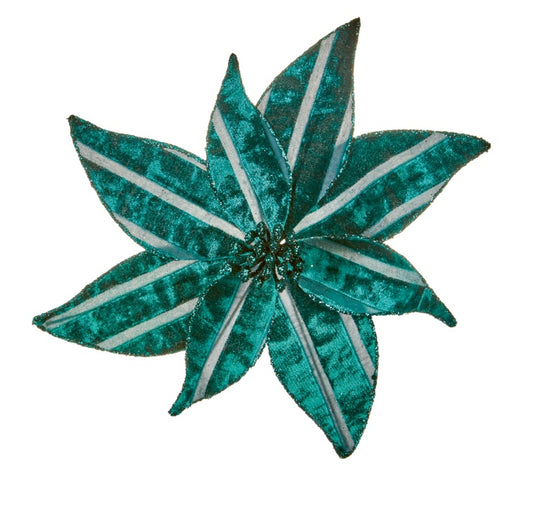 Premier Dark Green Flower On Clip