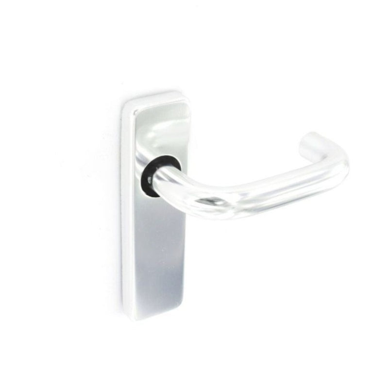 Securit Aluminium Latch Handles Polished (Pair)