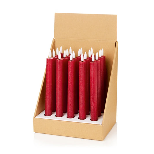 Premier Red Wax Taper Candle